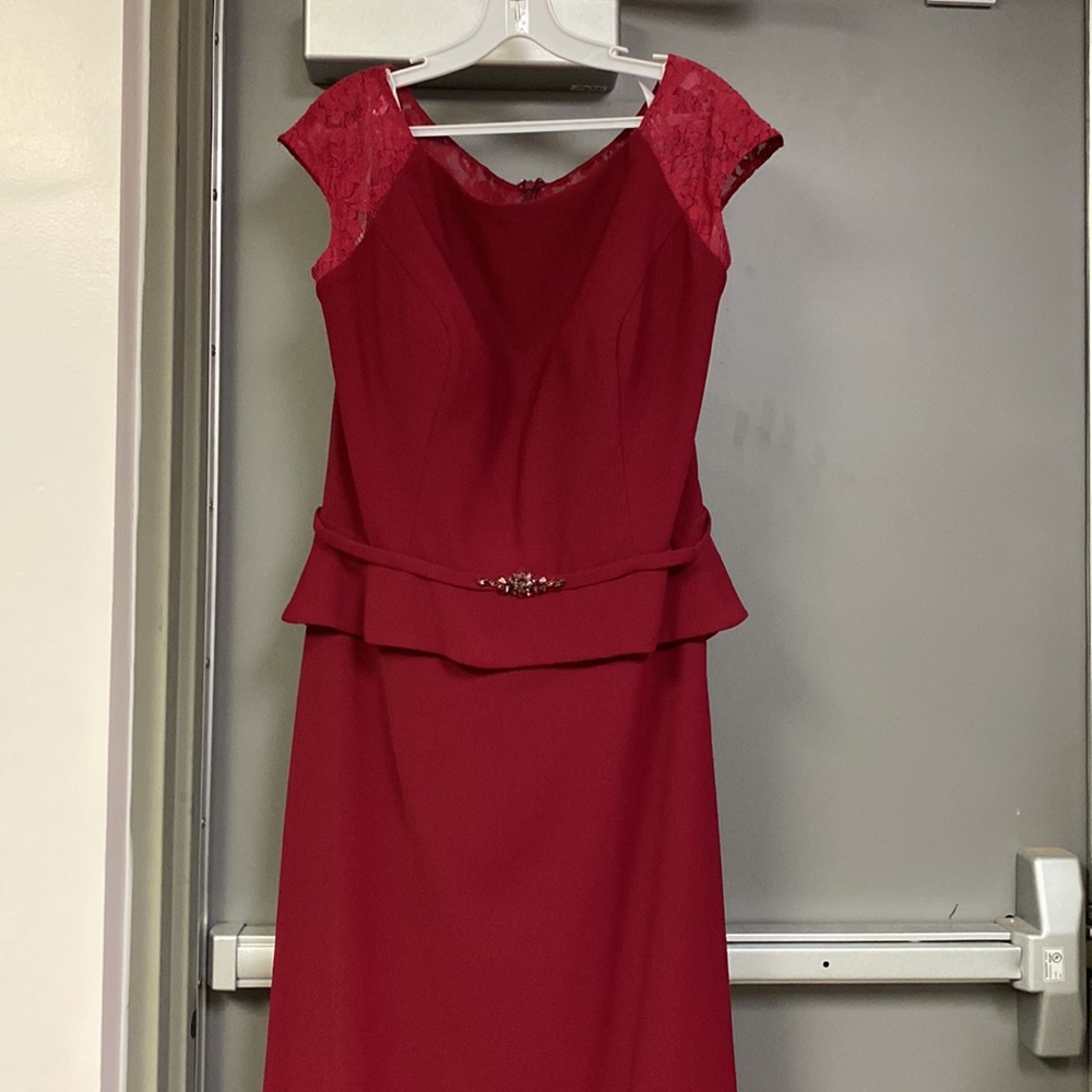Mother of bride dress burgundy